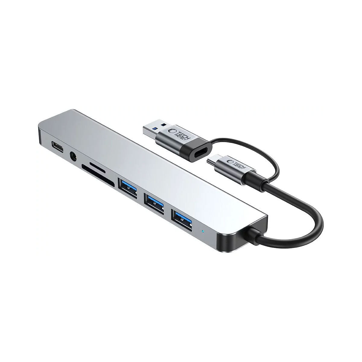 Tech-Protect HB06 9-in-1 USB-C Hub | Multiport Adapter, Space Grey - MIZO.at