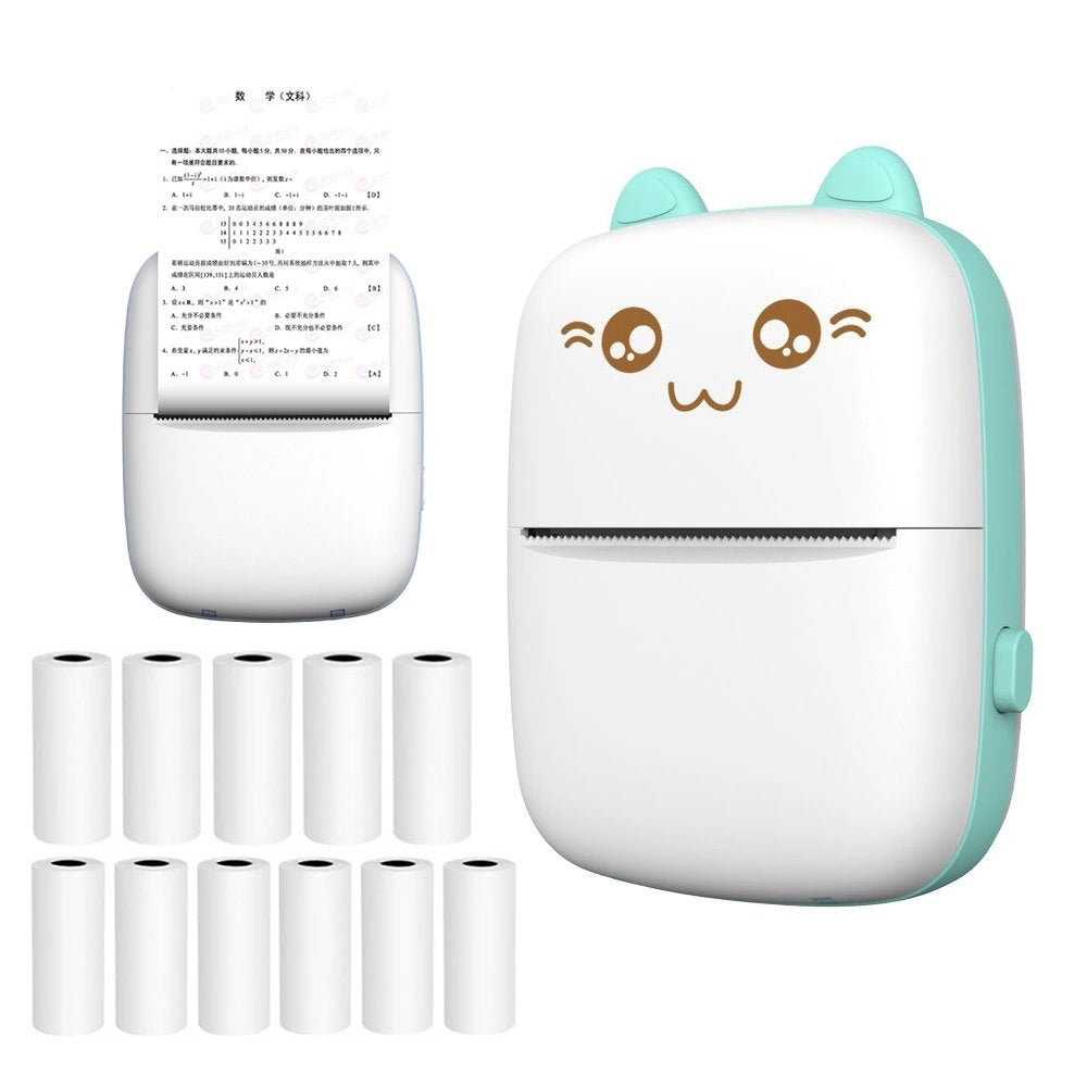 HURC9 Mini Cat Thermal Printer | Portable, Wireless, and Compact - MIZO.at