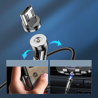 Joyroom 3-in-1 Magnetic Cable - Lightning /Type C/Micro Charging Cable - MIZO.at