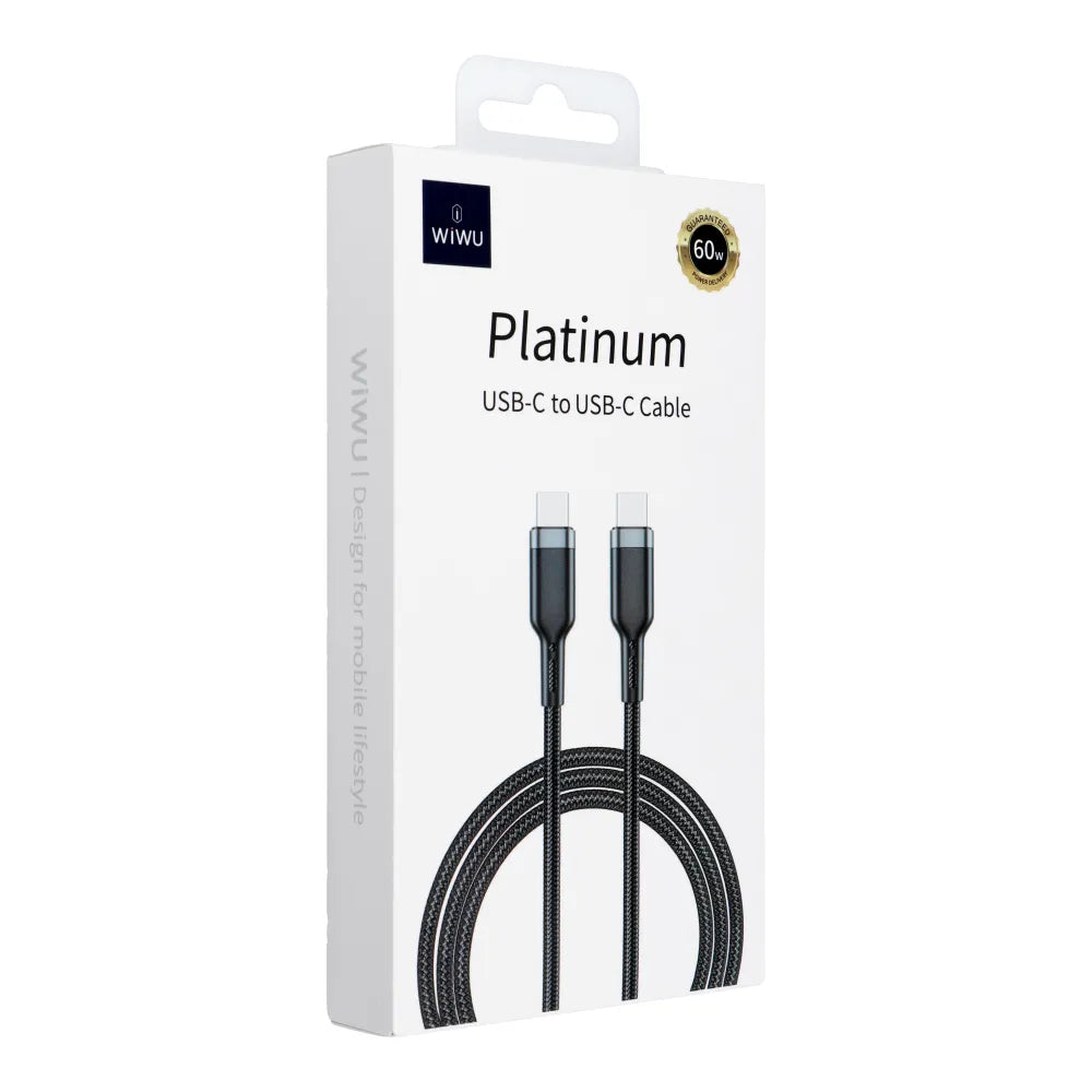 Platinum Series - 60 W USB-C-Datenkabel - Schwarz