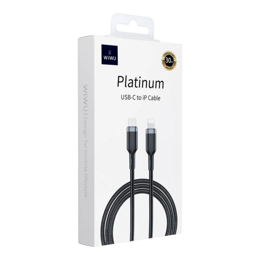 Platinum Series - 30W USB C auf Lightning Kabel - schwarz