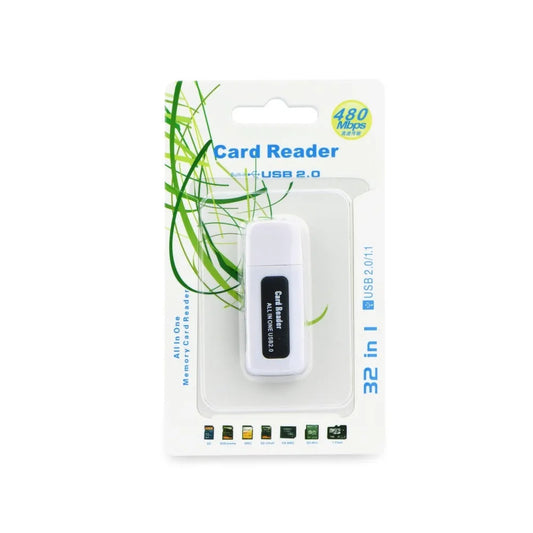 32 in 1 Memory Card Reader USB - Titanium Black - MIZO.at