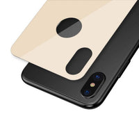 iPhone XS 0.3 mm Full Coverage Curved T Glass Rear Protector | Gold - MIZO.at