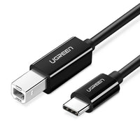 UGREEN USB-C to USB-B Printer Cable | 2M 480Mbps Black - MIZO.at