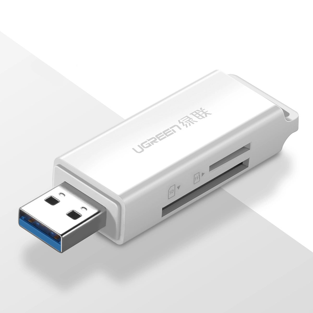 Portable TF/SD Card Reader for USB 3.0 White - MIZO.at