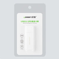 Portable TF/SD Card Reader for USB 3.0 White - MIZO.at