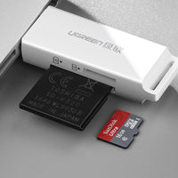 Portable TF/SD Card Reader for USB 3.0 White - MIZO.at