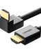 Angled HDMI Cable (90°) 4K 1m Black - MIZO.at