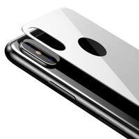 iPhone Xs Max gebogener T-Glass-Rückschutz in Weiß (SGAPIPH65-BM02)