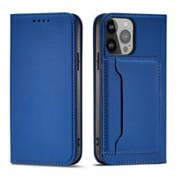 Samsung Galaxy A54 5G Series Magnetic Card Holder Flip Cover - Blue - MIZO.at