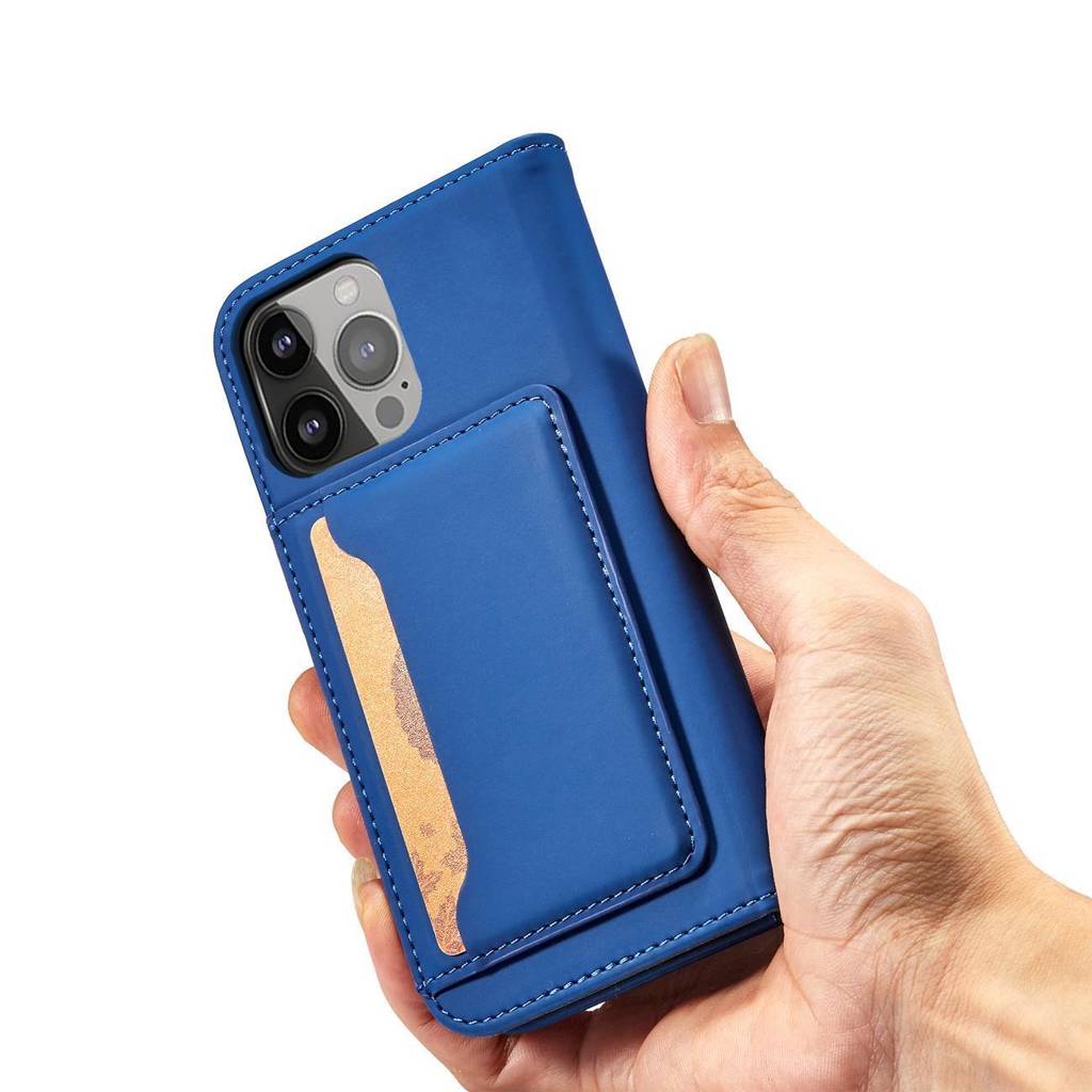 Samsung Galaxy A54 5G Series Magnetic Card Holder Flip Cover - Blue - MIZO.at