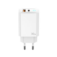 30W GaN PD Wall Charger - JELLICO EU13 (White)