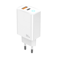 30W GaN PD Wall Charger - JELLICO EU13 (White)