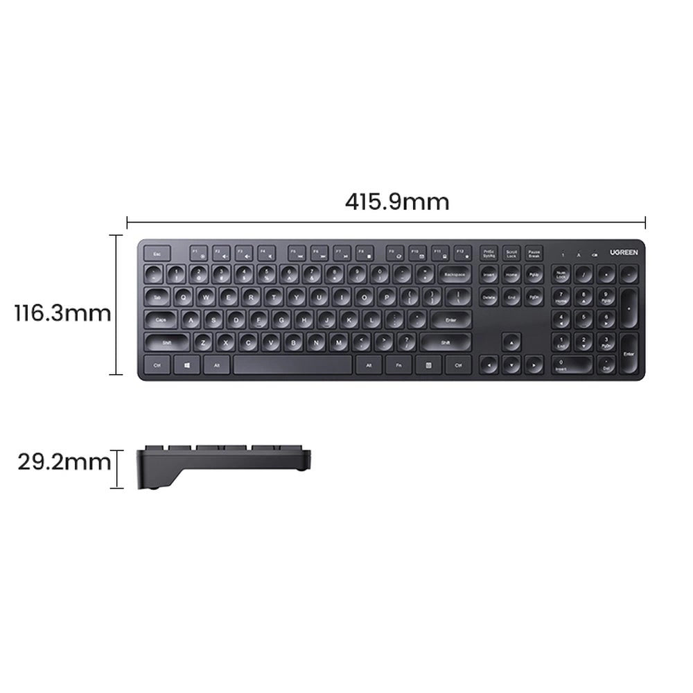 Ugreen Kabellose Tastatur - KU004 90250 2,4 GHz