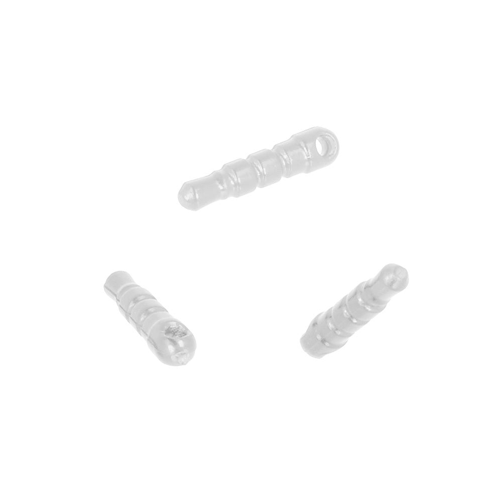 SILICONE DUST CAP JACK 3.5MM WHITE - 05 PIECES