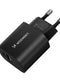 Wozinsky 20W USB-A USB-C Wandladegerät - schwarz