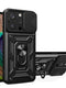 iPhone 15 Pro Max  Hybrid Armor Camshield Case with Camera Cover in Black - MIZO.at