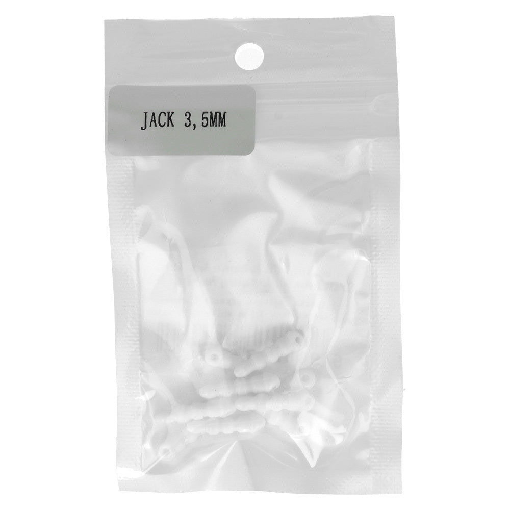 SILICONE DUST CAP JACK 3.5MM WHITE - 05 PIECES