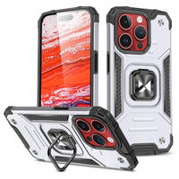 iPhone 15 Pro Wozinsky Ring Armor Case: Stylish Protection in Silver - MIZO.at