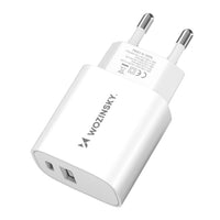 Wozinsky 20W USB-A USB-C Wandladegerät - Weiß