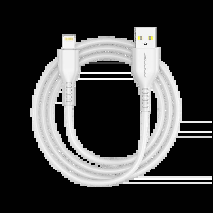 3.1A Lightning Charging Cable 1m - Jellico KDS-30  - White