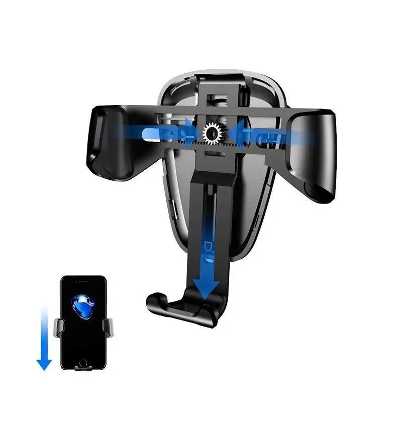 Baseus Gravity Air Vent Car Holder | 4-6" Phones | Black - MIZO.at