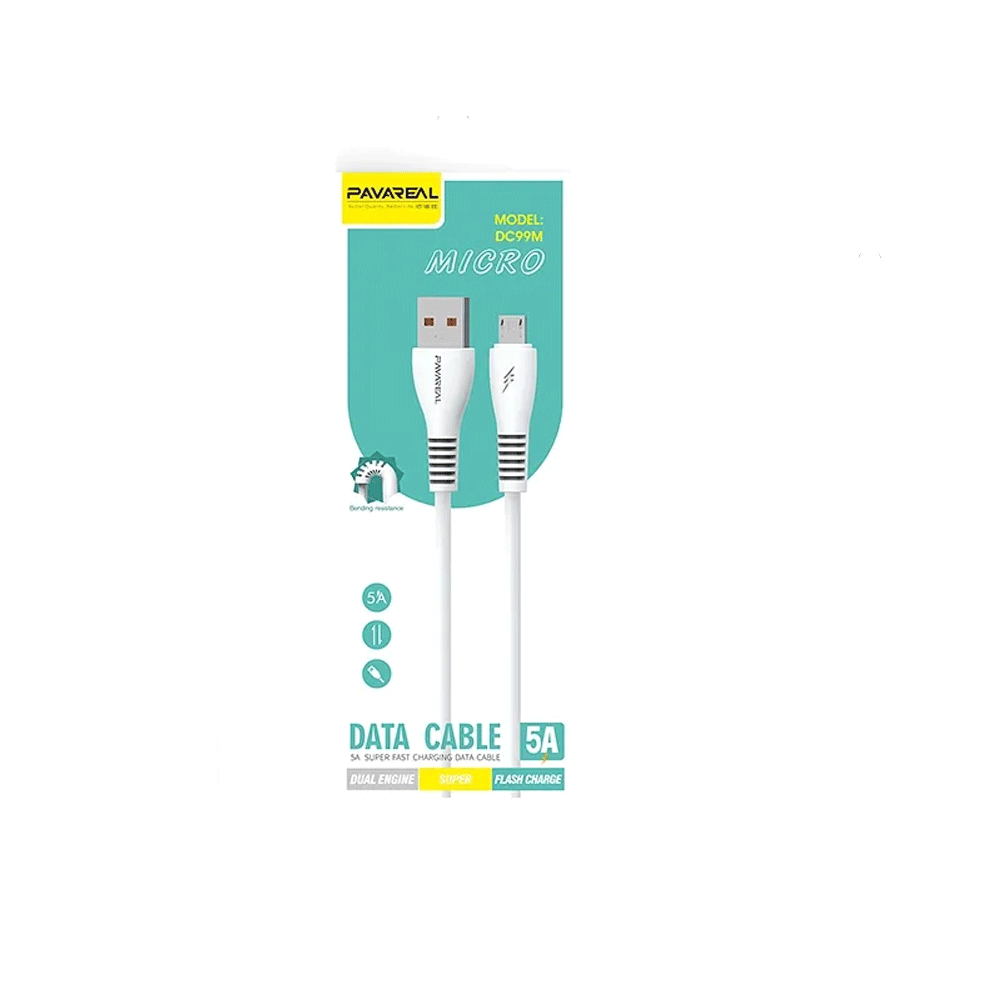 PAVAREAL USB to Micro USB Cable (PA-DC99M) - 1m, White - MIZO.at