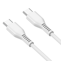 60W 1m USB-C to USB-C PD Charging Cable - Jellico KDS-30 - White