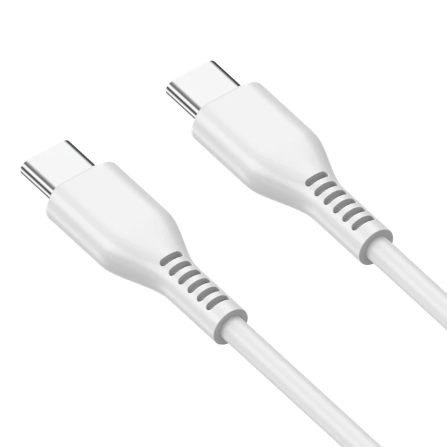 60W 1m USB-C to USB-C PD Charging Cable - Jellico KDS-30 - White