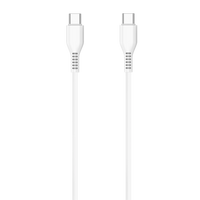 60W 1m USB-C to USB-C PD Charging Cable - Jellico KDS-30 - White