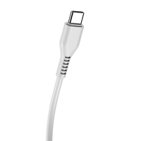 60W 1m USB-C to USB-C PD Charging Cable - Jellico KDS-30 - White