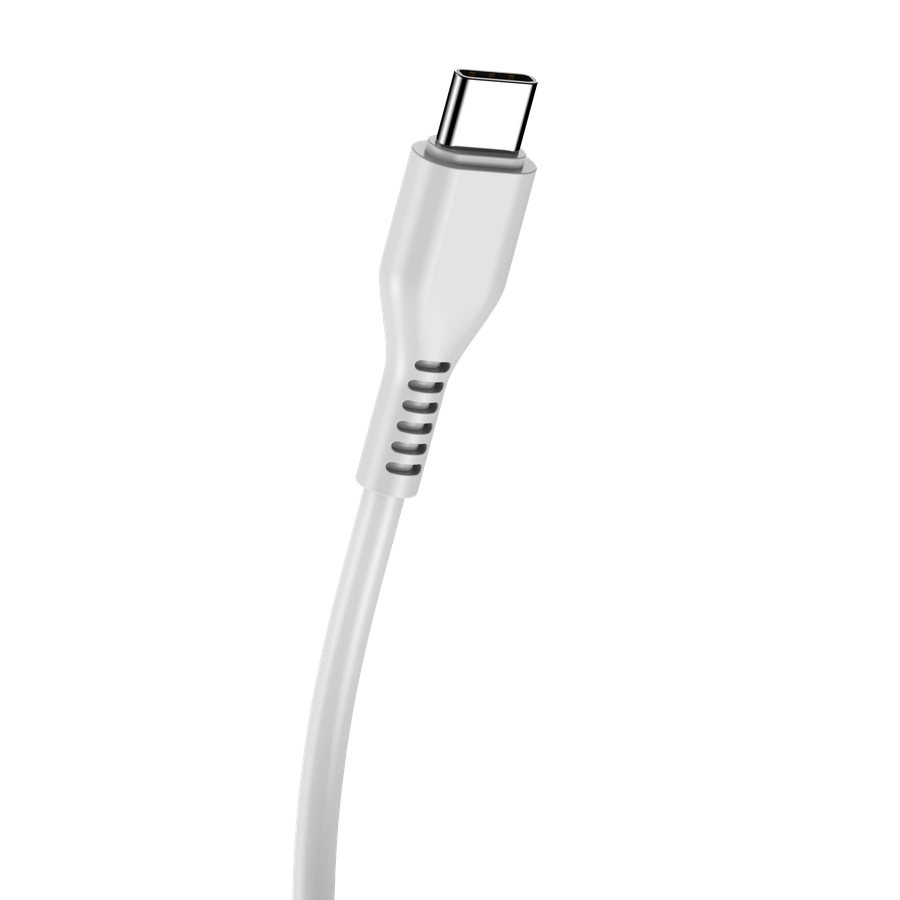 60W 1m USB-C to USB-C PD Charging Cable - Jellico KDS-30 - White