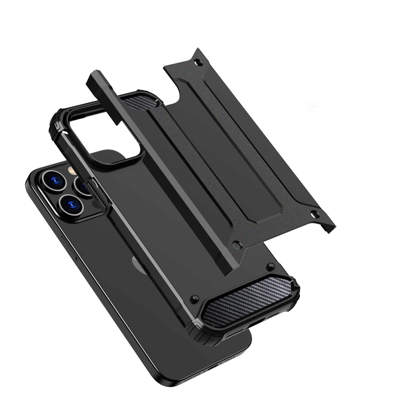 iPhone 15 Pro Max - Hybrid Armor Series (Black) - MIZO.at