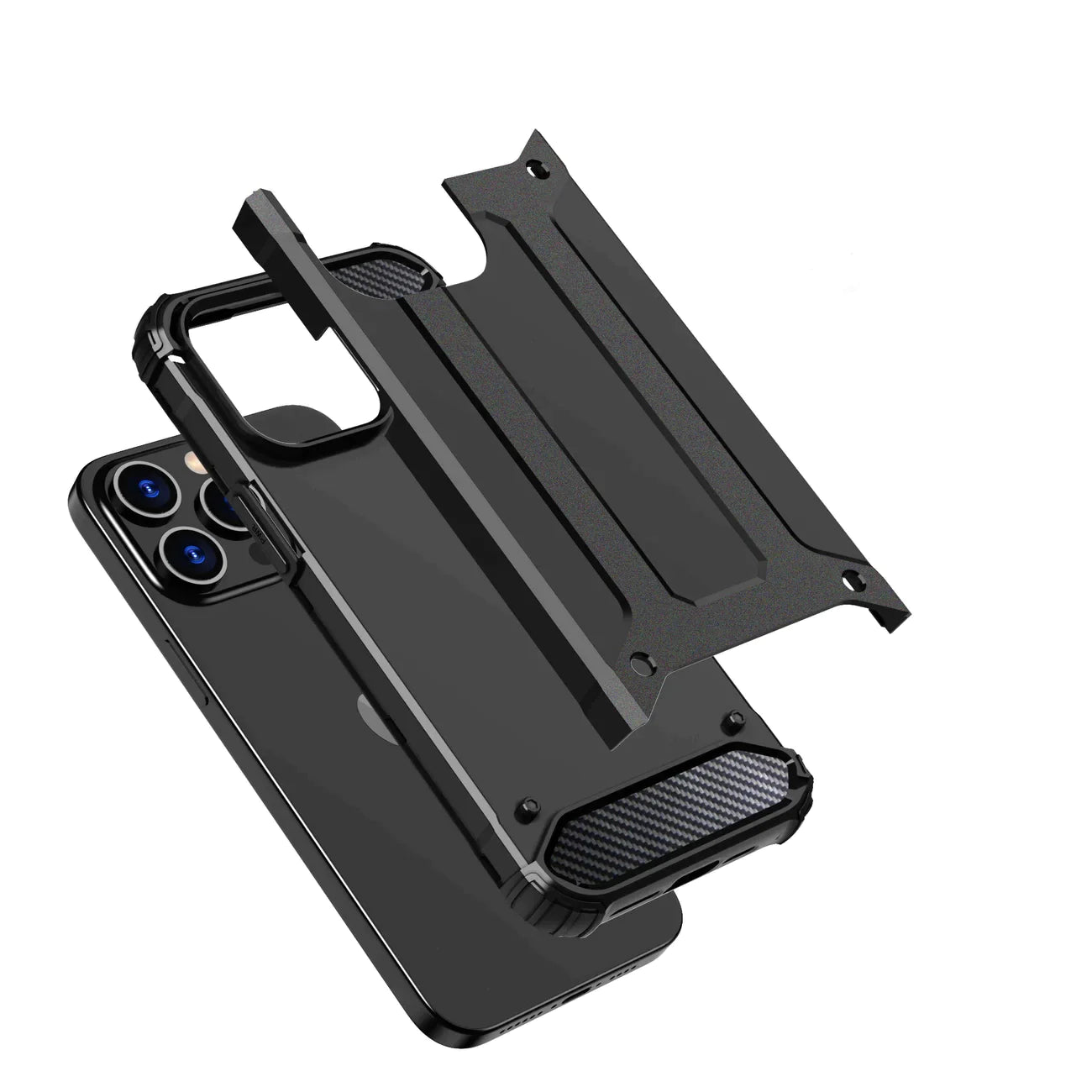 iPhone 15 - Hybrid Armor Series (Black) - MIZO.at