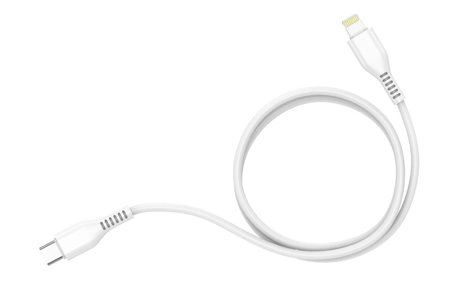 20W 1m USB-C to Lightning PD Charging Cable - Jellico KDS-30 - White