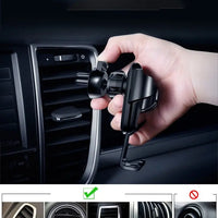 Baseus gravity air vent car holder for 4-6" phone black