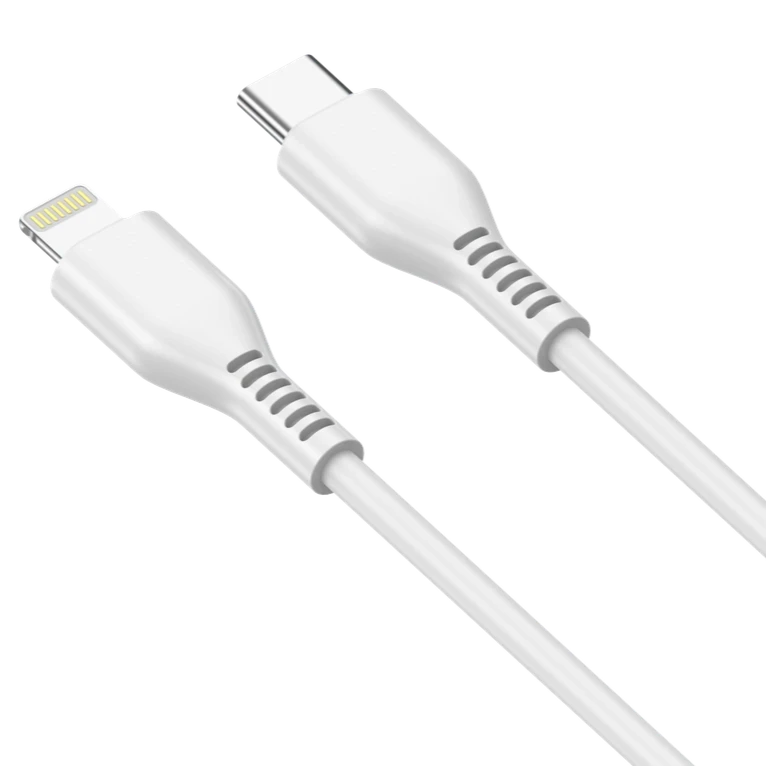 20W 1m USB-C to Lightning PD Charging Cable - Jellico KDS-30 - White