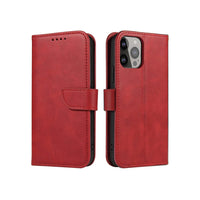 iPhone 15 Pro Max Magnet Flip Case | Red, Magnetic Protection - MIZO.at