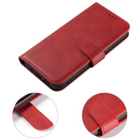 iPhone 15 Pro Max Magnet Flip Case | Red, Magnetic Protection - MIZO.at