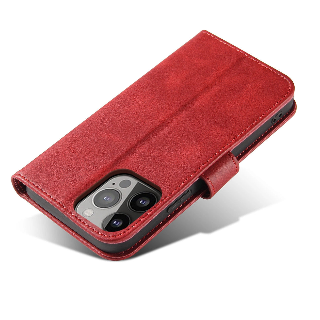 iPhone 15 Pro Max Magnet Flip Case | Red, Magnetic Protection - MIZO.at