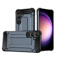 Samsung S24 Hybrid Armor Case | Dual Layer Protection Black - MIZO.at