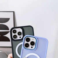 iPhone 14 Pro Max Armored Matte Case | Blue, MagSafe Compatible - MIZO.at