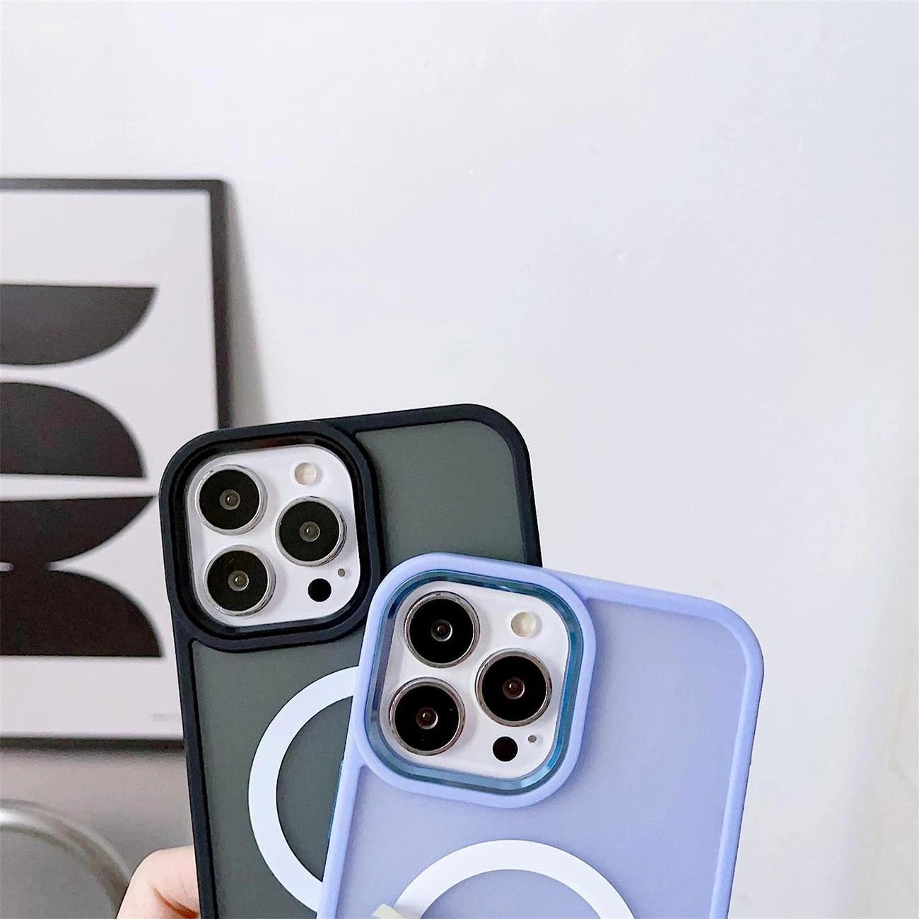 iPhone 14 Pro Max Armored Matte Case | Blue, MagSafe Compatible - MIZO.at