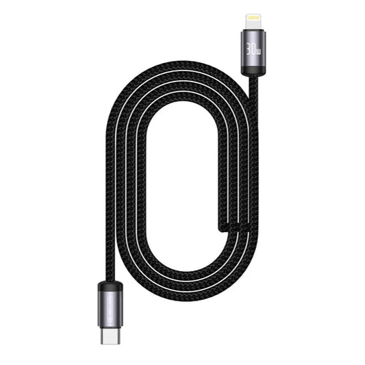 30W USB-C auf Lightning PD Ladekabel - Jellico B27 - Schwarz