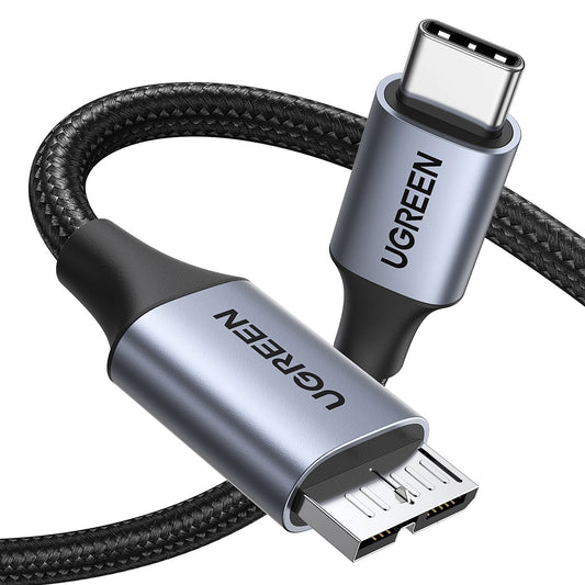 Ugreen USB C / Micro USB-B 3.0 Cable - 1m (Gray) - MIZO.at