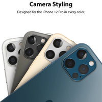 iPhone 12 Pro Camera Protector | Silver | Aluminum Lens Guard - MIZO.at