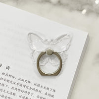 Butterfly Clear Ring Holder | Transparent Grip for Phones - MIZO.at