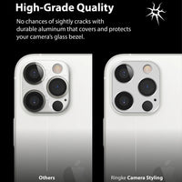 iPhone 12 Pro Camera Protector | Silver | Aluminum Lens Guard - MIZO.at