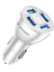 Wozinsky 50W 4Port  Car Charger - White - MIZO.at