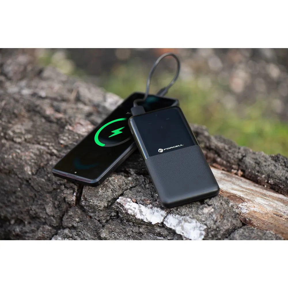 Forcell F-Energy P10K1 Power Bank | 10,000mAh Black Charger - MIZO.at